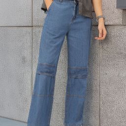 Kook N Keech Men Urban Vibes Paneled Detail Baggy Jeans-image-89