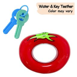 BitFeex Tomato Shape Water Filled Teether and Key Teether- Multicolor, Pack of 2 pcs-11