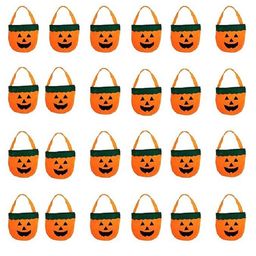 Kaku Fancy Dresses Pack Of 24 Halloween Theme Pumpkin Basket - Orange-image-31
