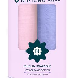 Nintara Baby Soft Extra Large Swaddle Pack of 2 - Baby Girl Duo - Multicolor-14