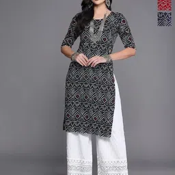 Anouk Rustic Women Pack Of 3 Ethnic Motifs Printed Straight Kurta-image-46