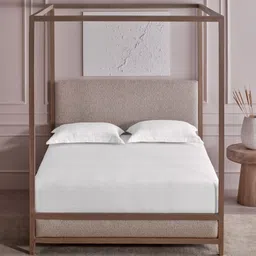 DDecor White Geometric Printed 300 TC Cotton King Bedsheet Set-1.82 m x 1.98 m-picture-43
