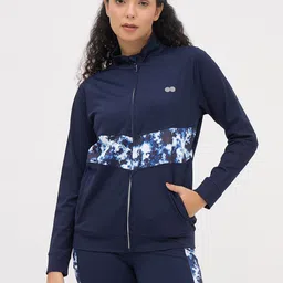 Clovia Printed Mock Collar Yoga Sporty Comfort Fit Active Jacket-picture-20