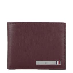 Tommy Hilfiger Congo Burgundy Casual Leather Bi-Fold Wallet for Men-image-31