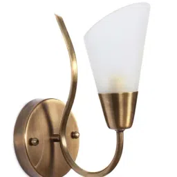 Fos Lighting Modern Cone Antique Brass Single Wall Sconce - Set of 1-image-28