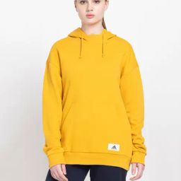 adidas Mustard Logo Print Hoodie-image-0