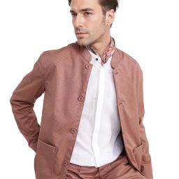 Rare Rabbit Rust Regular Fit Stripes Jacket image 5