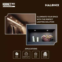 Halonix Kornet Max LED Recessed Down Lighter Polycarbonate 7 W, Cool White (Pack of 2 Pcs) image 4
