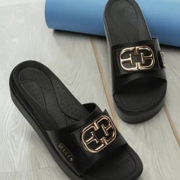 Elle Women's Black Casual Sandals-image-95