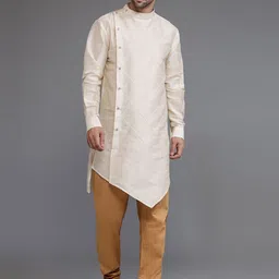 Utsav Fashion Men Pleated Kurta with Churidar-28