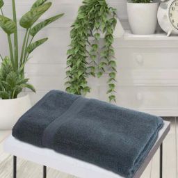 BIANCA Zero-Twist 100% Cotton Ultra-Fluffy Towels -1pc Bath Towel (paradiso) solid-grey-image-61