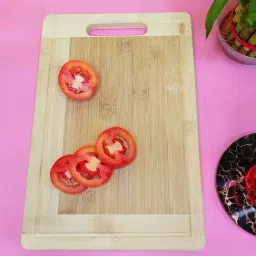 Crayton Beige & Brown Bamboo Chopping Board - Set of 1-22