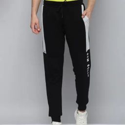 ALCIS Black Regular Fit Joggers-image-61