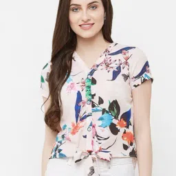 MISH Light Peach Printed Shirt-picture-6