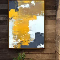 The Art House Abstract Multicolor Canvas Wall Painting-23