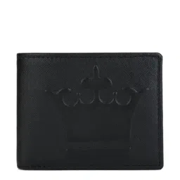 Louis Philippe Black Casual Leather Bi-Fold Wallet for Men-30