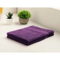 Spaces Day2day Purple Cotton 400 GSM Hand Towel - Set of 2-image-3