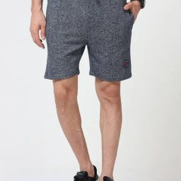 Masculino Latino Blue Regular Fit Shorts-image-47