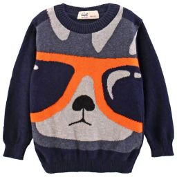 Simply Kids Multicolor Printed Full Sleeves Sweater-picture-29