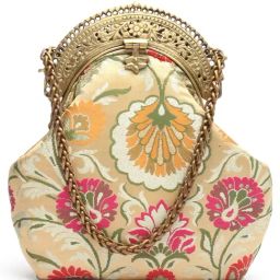 Praccessorii Beige Floral Small Clutch-image-54