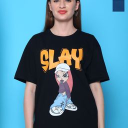 Dreambe Women Typography 2 Printed Applique T-shirt-picture-11