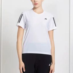 adidas White Printed Sports T-Shirt-image-52
