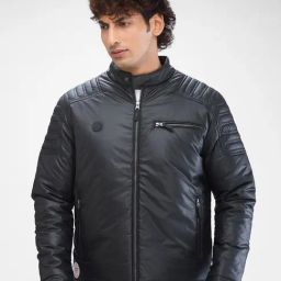 Spykar Black Regular Fit Jacket-image-78