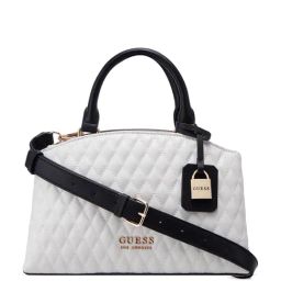 Guess Milk Multi EASLEY Quilted Satchel-image-42