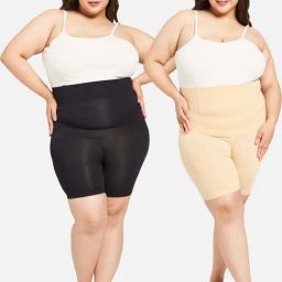 Secrets By ZeroKaata Black & Beige Plain Shapewear-image-22