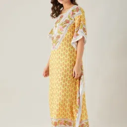 The Kaftan Company Multicolor Printed Kaftan Nighty image 2