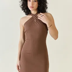 aayu Halter Neck Bodycon Dress-picture-10