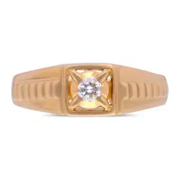 C. Krishniah Chetty Group Diamond 22k (916) Yellow Gold Ring for Women-picture-0