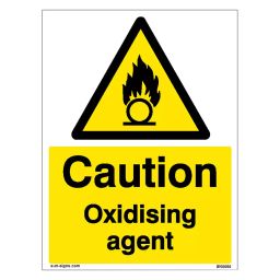 SUNSIGNS  Caution Oxidising Agent Signages Size 900x457 mm HP Print + Vinyl + Sun Board, SN0060-image-24