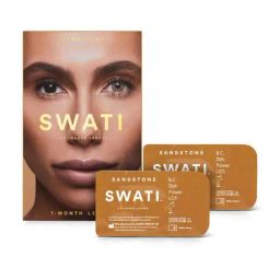 Swati Cosmetics Coloured Contact Lenses -  Sandstone (1 Month, Power - 5.25)-image-73