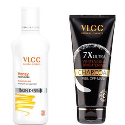 VLCC Set of Skin Defense Honey Moisturizer - 100 ml & Charcoal Peel Off Mask - 100 g-37
