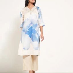 Rangmanch By Pantaloons White Regular Fit Printed Kurta-picture-44