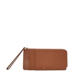 TOMMY HILFIGER Breda Tan Logo Wallet For Women-16