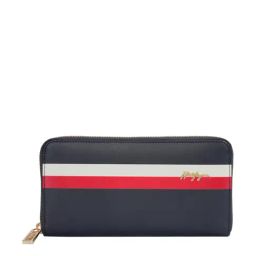 TOMMY HILFIGER Clare Navy Logo Wallet For Women-23