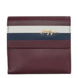 TOMMY HILFIGER Lithgow Wine Logo Bi-Fold Wallet For Women-80