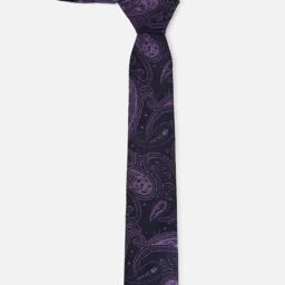 Van Heusen Navy Embroidered Tie-image-77
