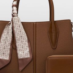 itti Textured PU Structured Handheld Bag image 2