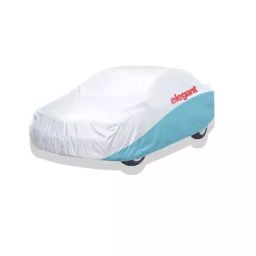 Elegant White & Blue Water Resistant Car Body Cover for Maruti Suzuki Swift Dzire 2012-2017-4