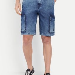 COSMIC Men Washed Denim Denim Shorts Technology-image-98