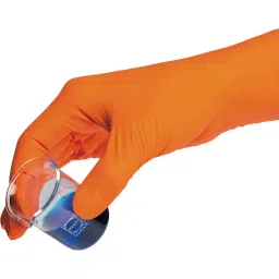 AS ONE Nitrile Gloves NBR & Polychloroprene Orange & White Size S, 4-1060-01 (Pack of 90 Pcs)-image-40