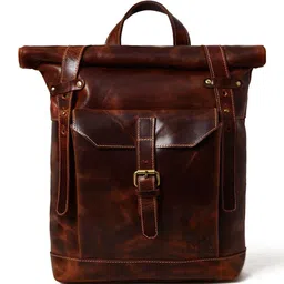 MaheTri Saddleback Unisex Leather Backpack-49