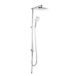 Parryware Lave 50x50x20 cm Shower Column with Fixed Rain & Hand Shower Silver, T9821A1-picture-16