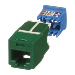 PANDUIT Modular & Ethernet Connectors RJ45 CONN, JACK, 8P8C, 1PORT, GREEN, CJ6X88TGGR-24 (Pack of 24)-picture-15