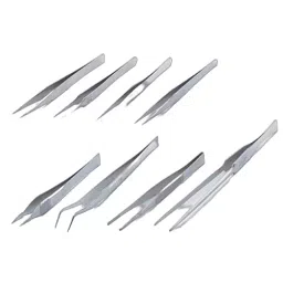 AS ONE Tweezers 125 mm Length Stainless Steel SUS304, K-21 NN-image-82