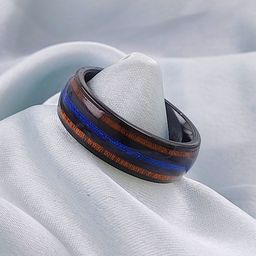 Saizen  Stainless Steel Wedding & Engagement Band Finger Ring-image-89