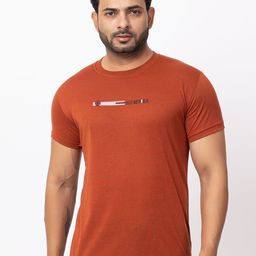 BUFFARO Round Neck Short Sleeves Cotton T-shirt-image-60